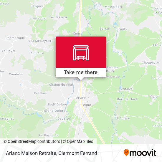 Arlanc Maison Retraite map
