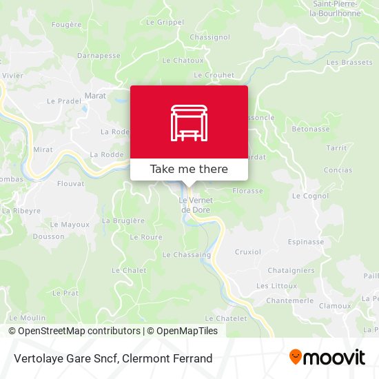Vertolaye Gare Sncf map