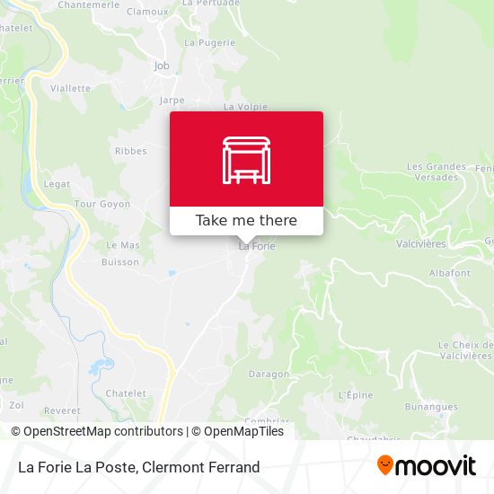La Forie La Poste map