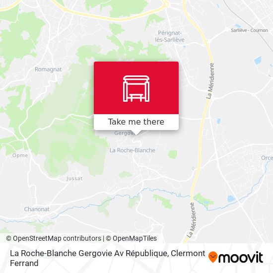 La Roche-Blanche Gergovie Av République map