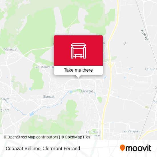 Cébazat Bellime map