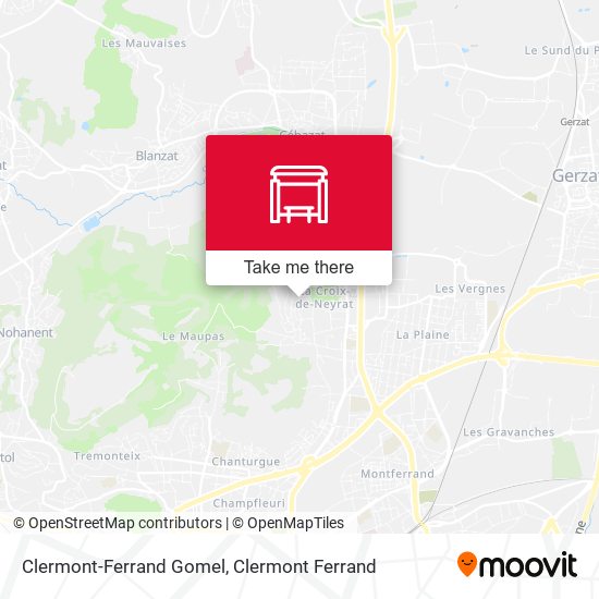 Clermont-Ferrand Gomel map