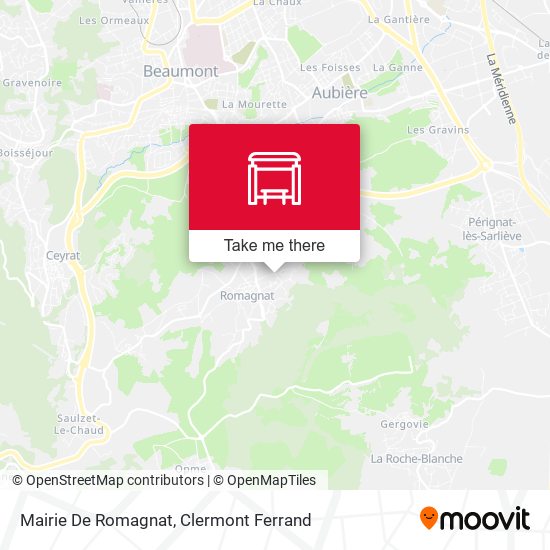 Mairie De Romagnat map