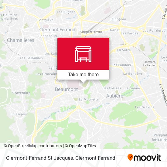 Clermont-Ferrand St Jacques map
