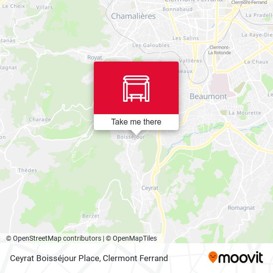 Ceyrat Boisséjour Place map
