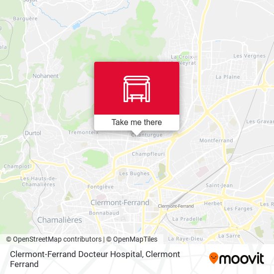 Mapa Clermont-Ferrand Docteur Hospital