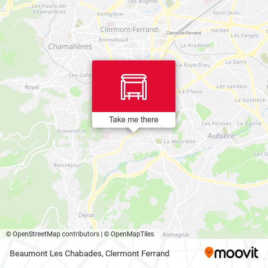 Beaumont Les Chabades map