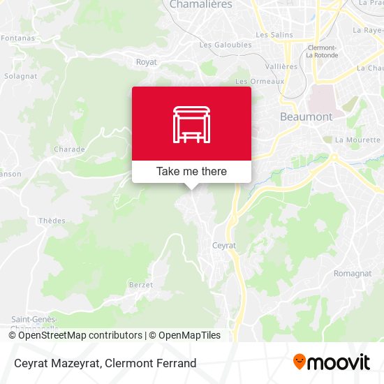 Ceyrat Mazeyrat map