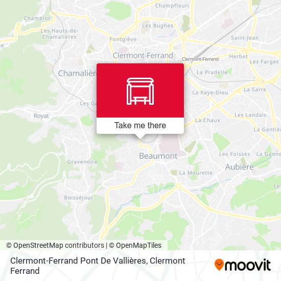 Clermont-Ferrand Pont De Vallières map