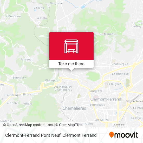 Clermont-Ferrand Pont Neuf map