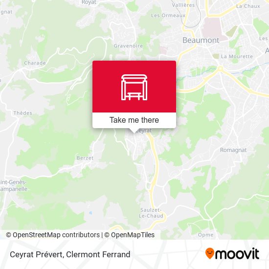 Ceyrat Prévert map