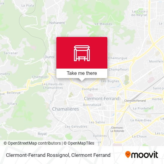 Clermont-Ferrand Rossignol map