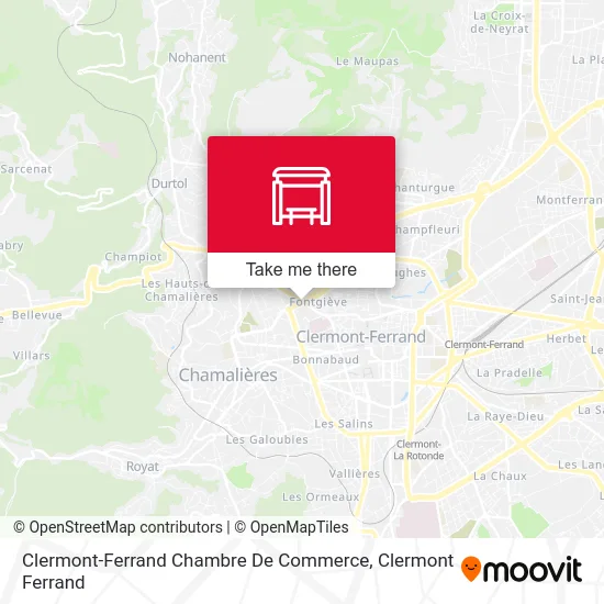 Clermont-Ferrand Chambre De Commerce map