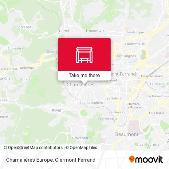 Chamalières Europe map