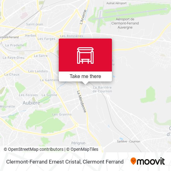 Clermont-Ferrand Ernest Cristal map