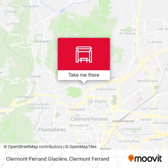 Clermont-Ferrand Glacière map