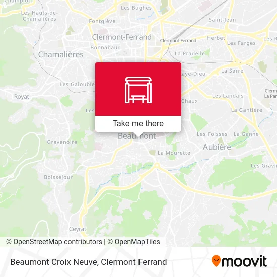 Beaumont Croix Neuve map