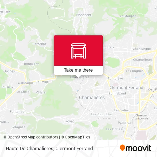 Hauts De Chamalières map