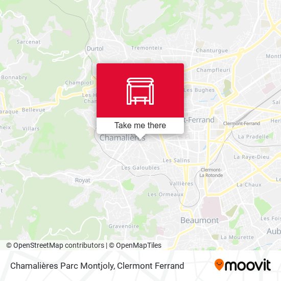 Chamalières Parc Montjoly map