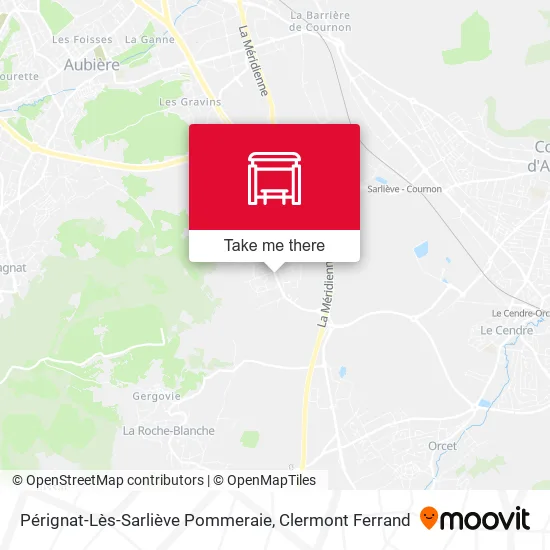 Pérignat-Lès-Sarliève Pommeraie map