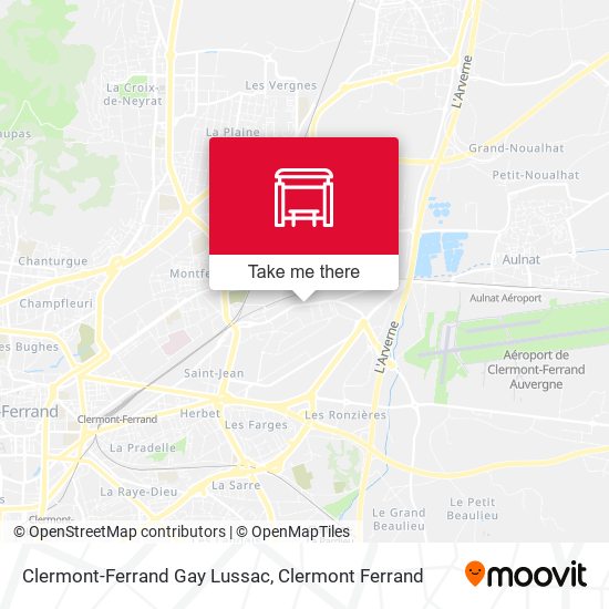Clermont-Ferrand Gay Lussac map