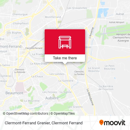 Clermont-Ferrand Grenier map