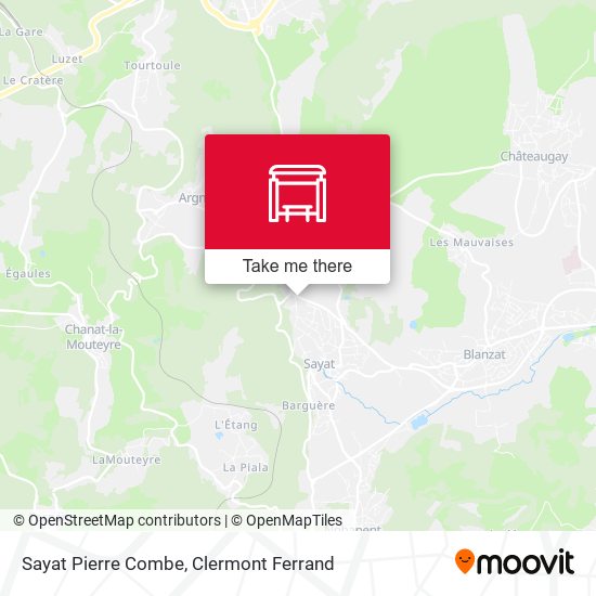 Sayat Pierre Combe map