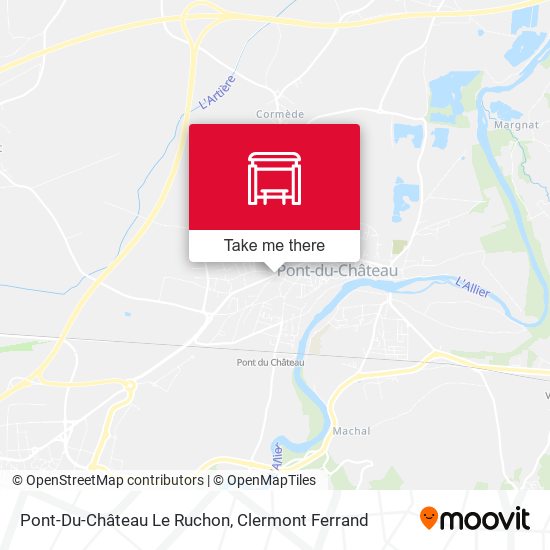 Pont-Du-Château Le Ruchon map