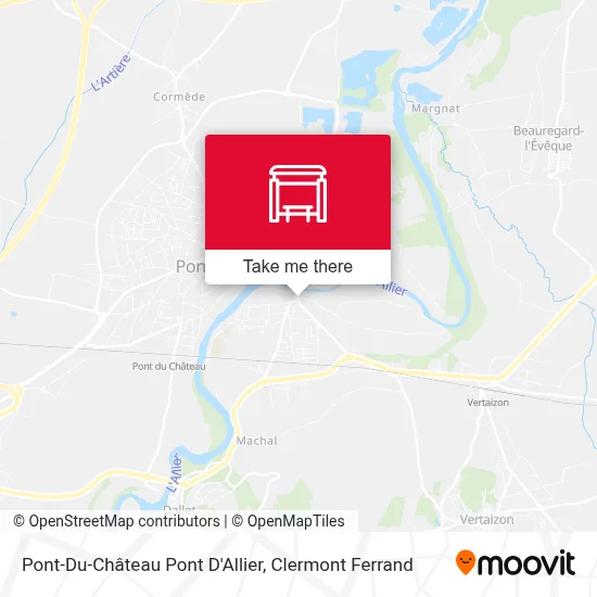 Pont-Du-Château Pont D'Allier map