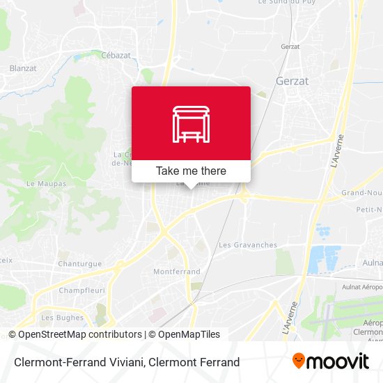Clermont-Ferrand Viviani map