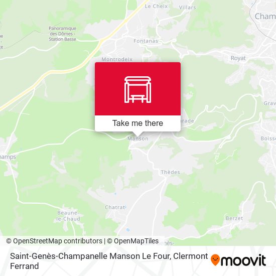 Saint-Genès-Champanelle Manson Le Four map