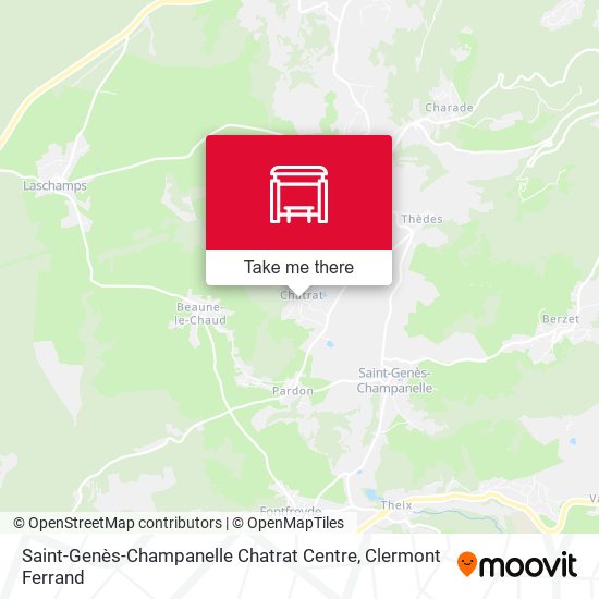 Saint-Genès-Champanelle Chatrat Centre map
