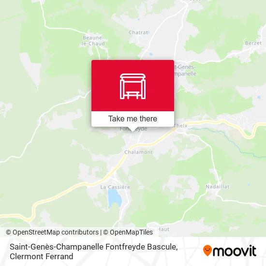 Saint-Genès-Champanelle Fontfreyde Bascule map