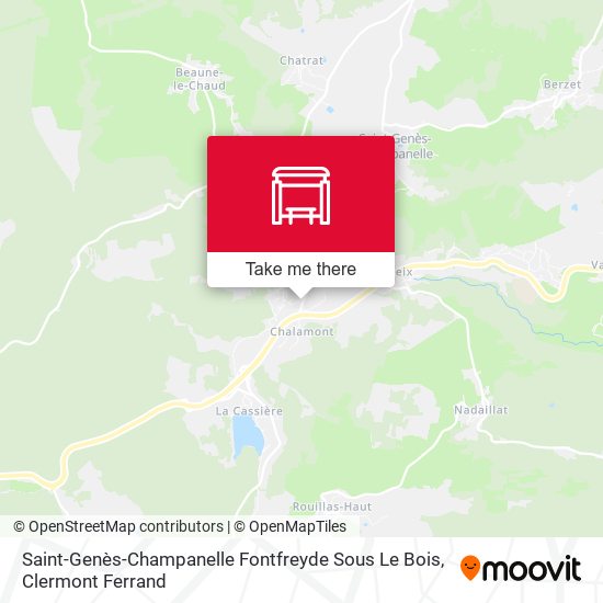 Saint-Genès-Champanelle Fontfreyde Sous Le Bois map