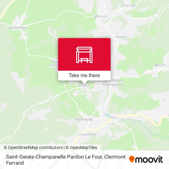 Saint-Genès-Champanelle Pardon Le Four map