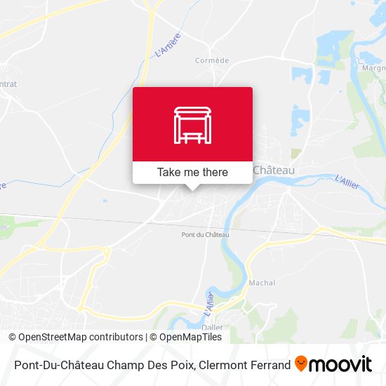 Pont-Du-Château Champ Des Poix map