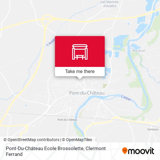 Pont-Du-Château Ecole Brossolette map