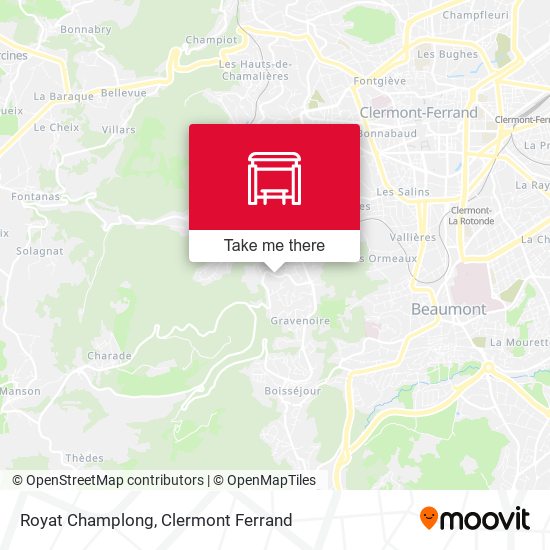 Royat Champlong map