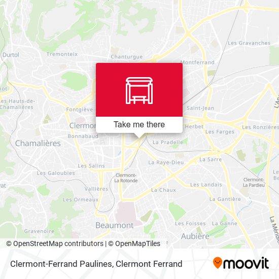 Clermont-Ferrand Paulines map