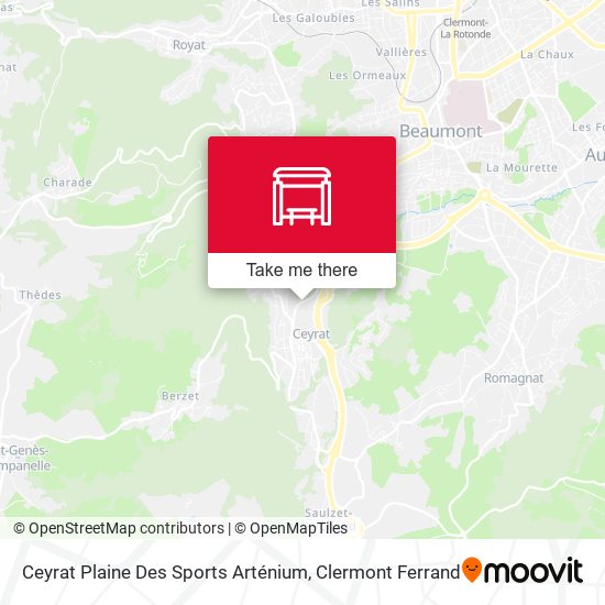 Ceyrat Plaine Des Sports Arténium map