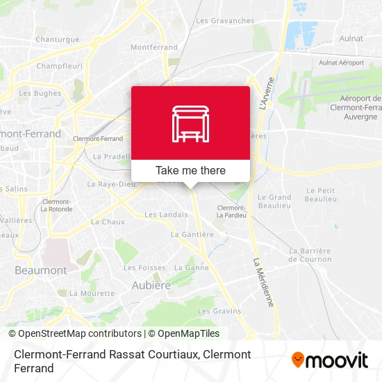 Clermont-Ferrand Rassat Courtiaux map