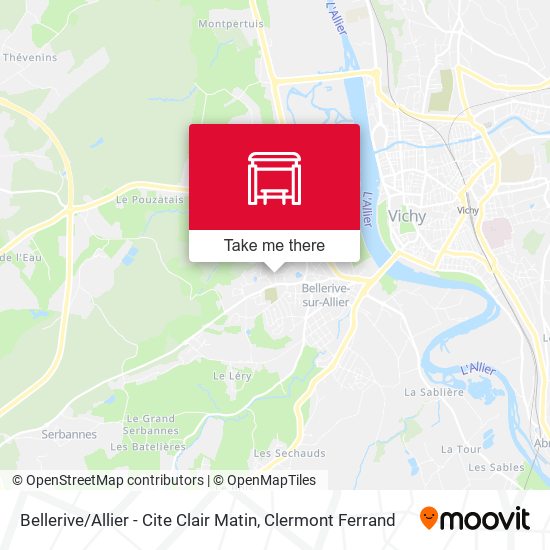 Bellerive / Allier - Cite Clair Matin map