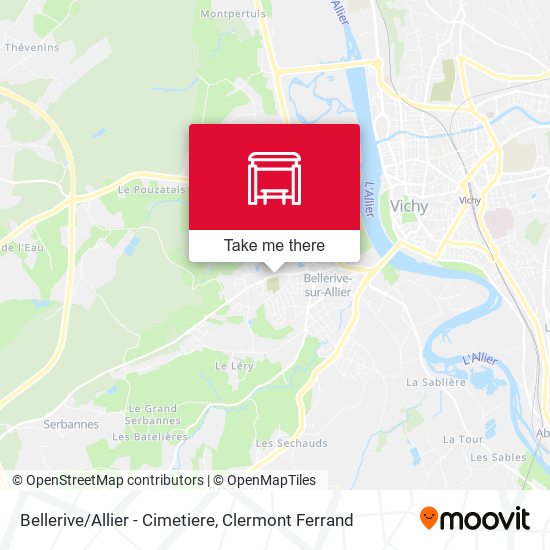Bellerive/Allier - Cimetiere map