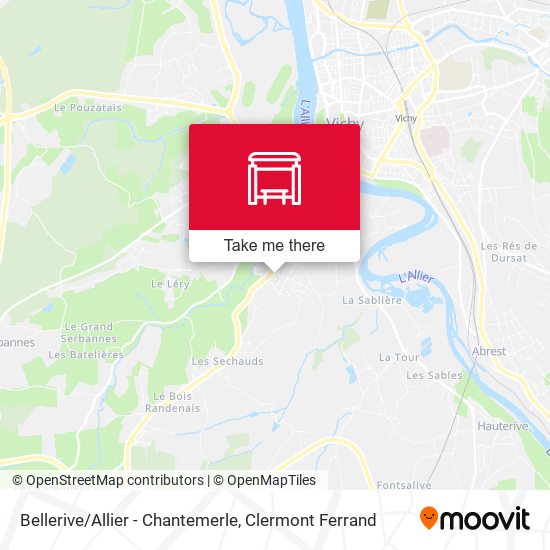 Bellerive/Allier - Chantemerle map