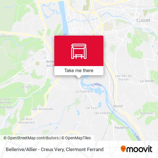 Bellerive/Allier - Creux Very map