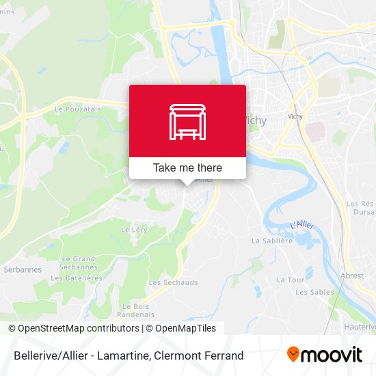 Bellerive/Allier - Lamartine map