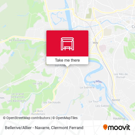 Mapa Bellerive/Allier - Navarre