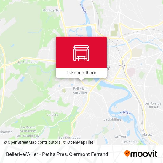 Bellerive/Allier - Petits Pres map