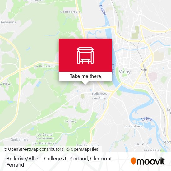 Bellerive / Allier - College J. Rostand map