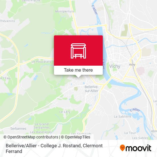 Mapa Bellerive / Allier - College J. Rostand